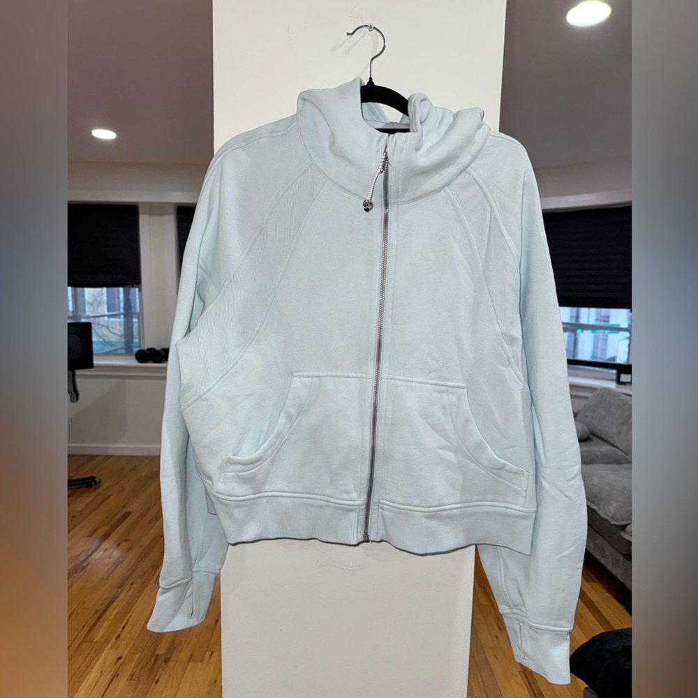 Lululemon Scuba Light Blue Zip-Up Hoodie